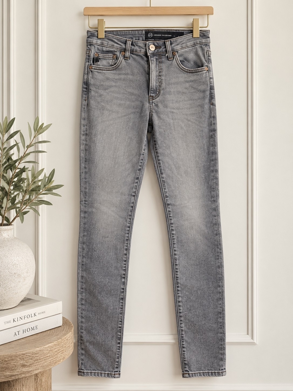 AG Adriano Goldschmied Gray Skinny Jeans 26 Soft Stretch Denim Made USA